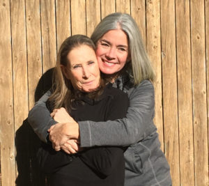 Carol Cohen-Hohl (left) and her friend Susan McGraw Keber (Photo courtesy of Mark Fallows, North Fork Apparel)